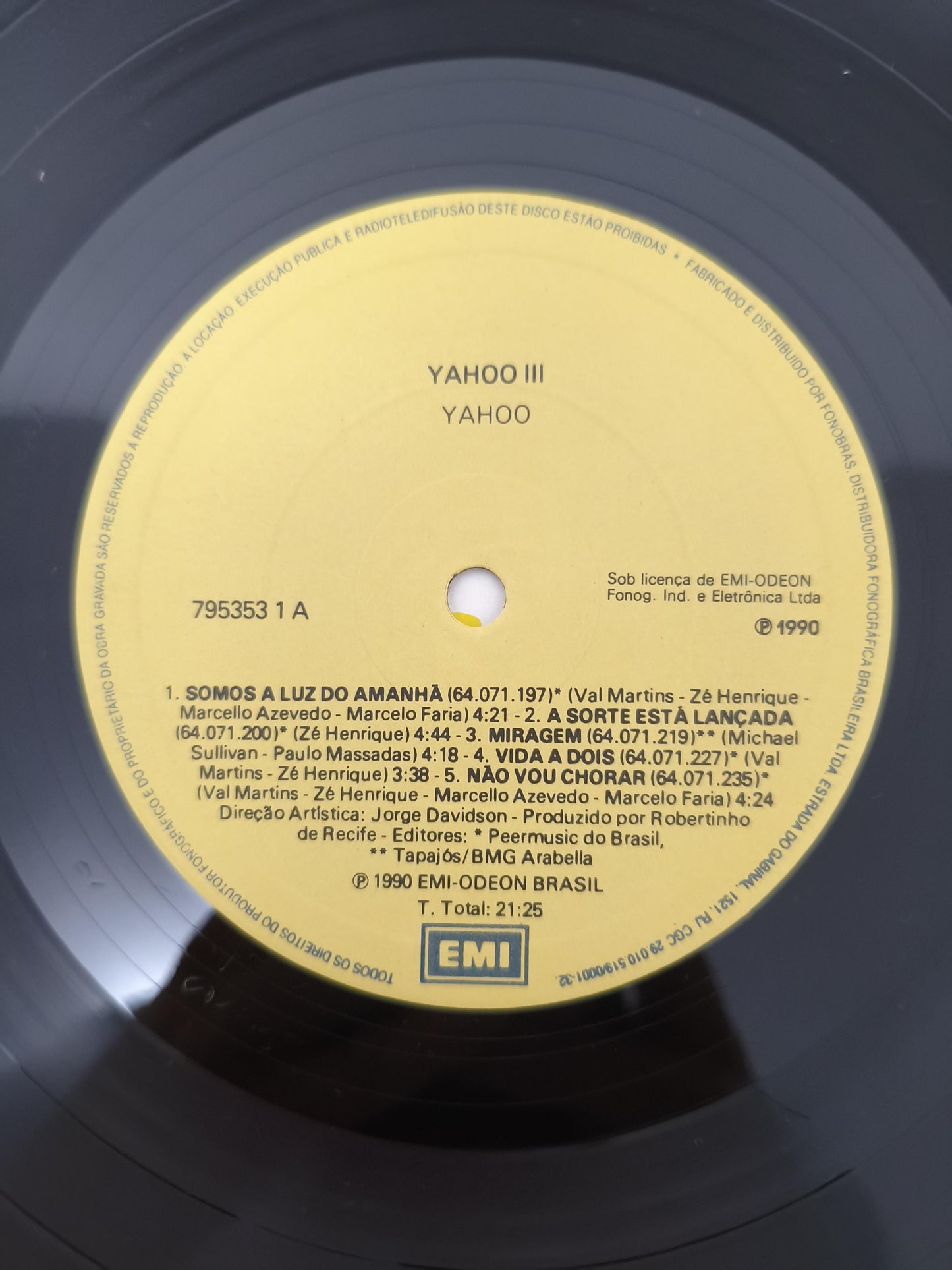 Lp Vinil Yahoo 3 Com Encarte