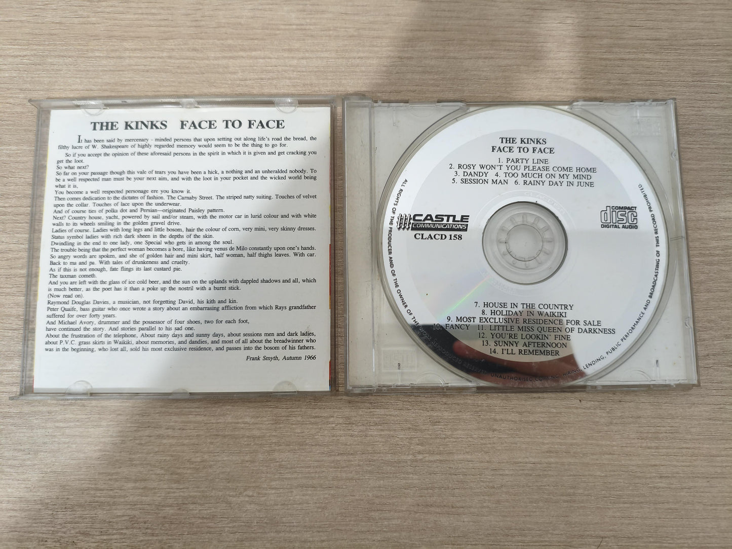 CD The Kinks Face To Face Importado