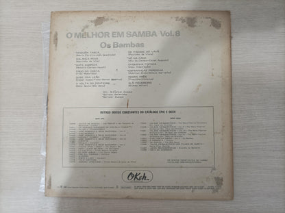 Lp Vinil Os Bambas O melhor em Samba Vol. 8