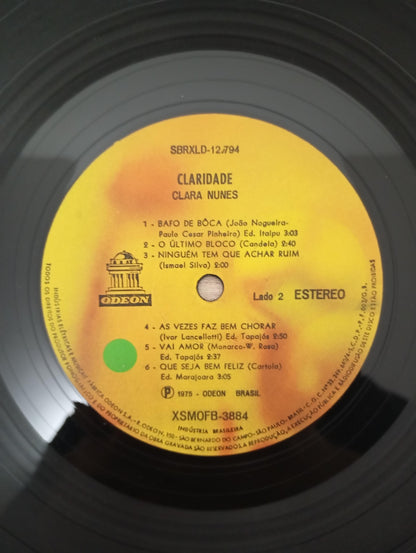 Lp Vinil Clara Nunes Claridade Capa Dupla, Leia