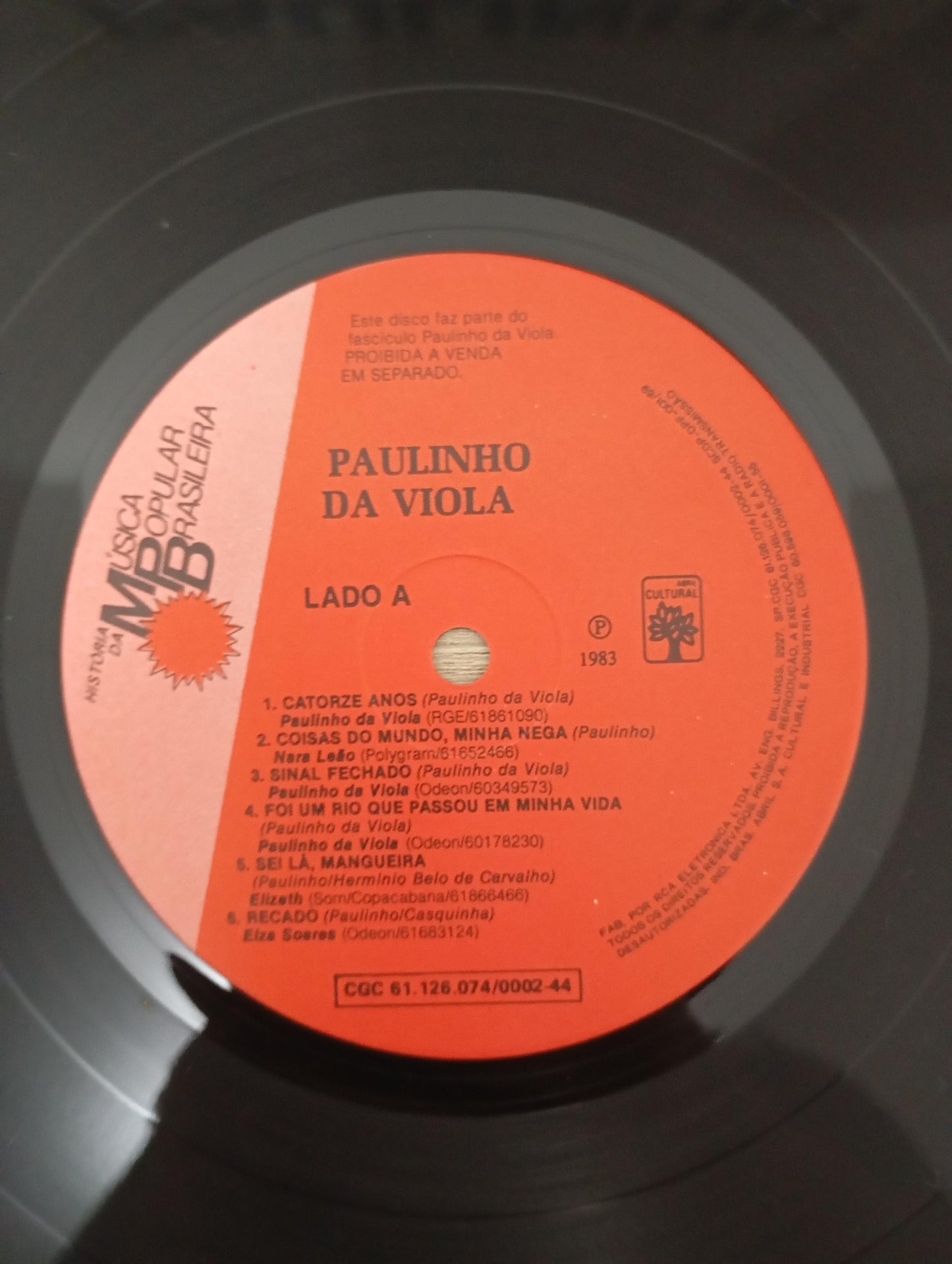 Lp Vinil Paulinho da Viola História da MPB Capa Dupla