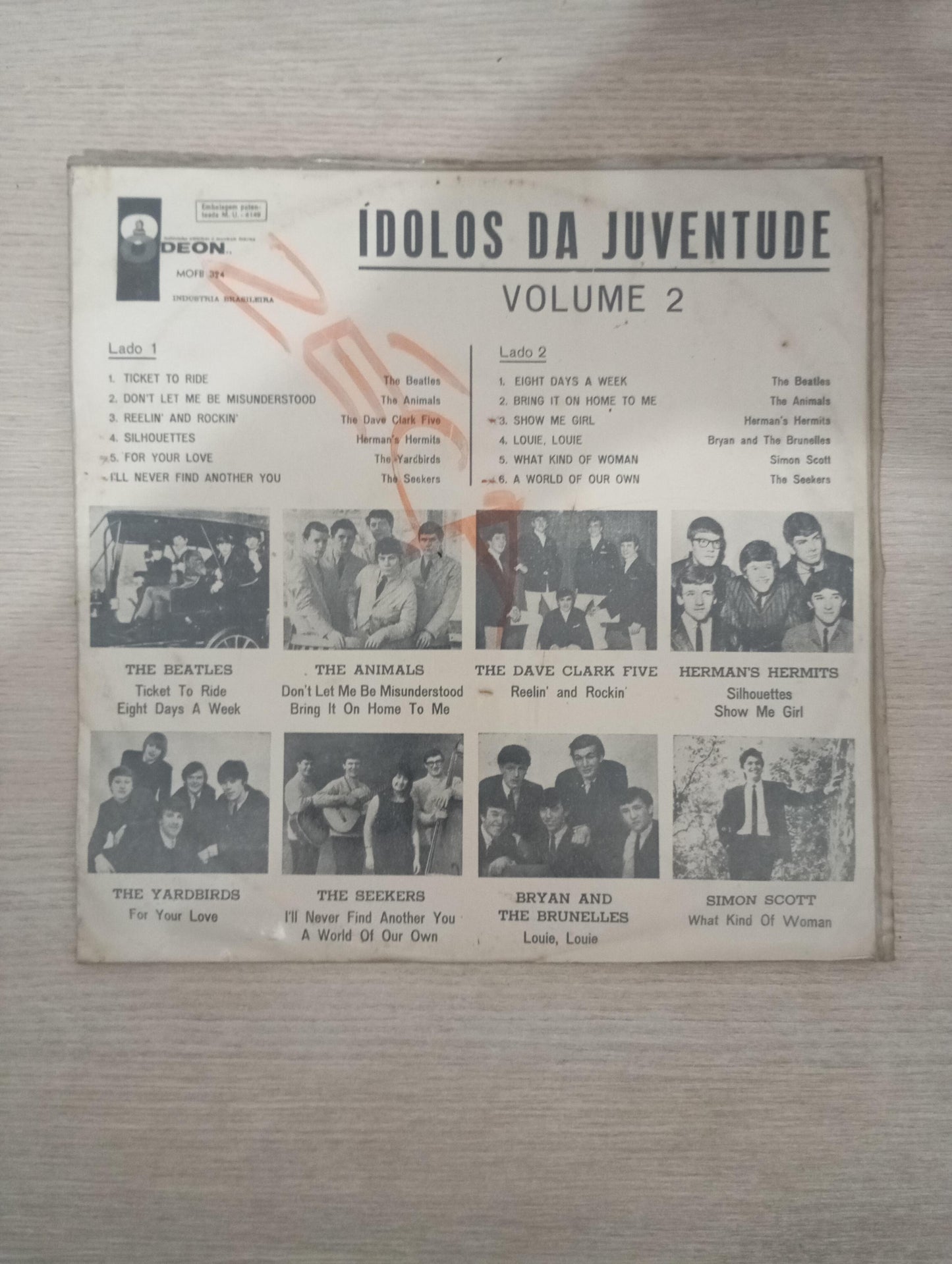 Lp Vinil Ídolos da Juventude Vol. 2