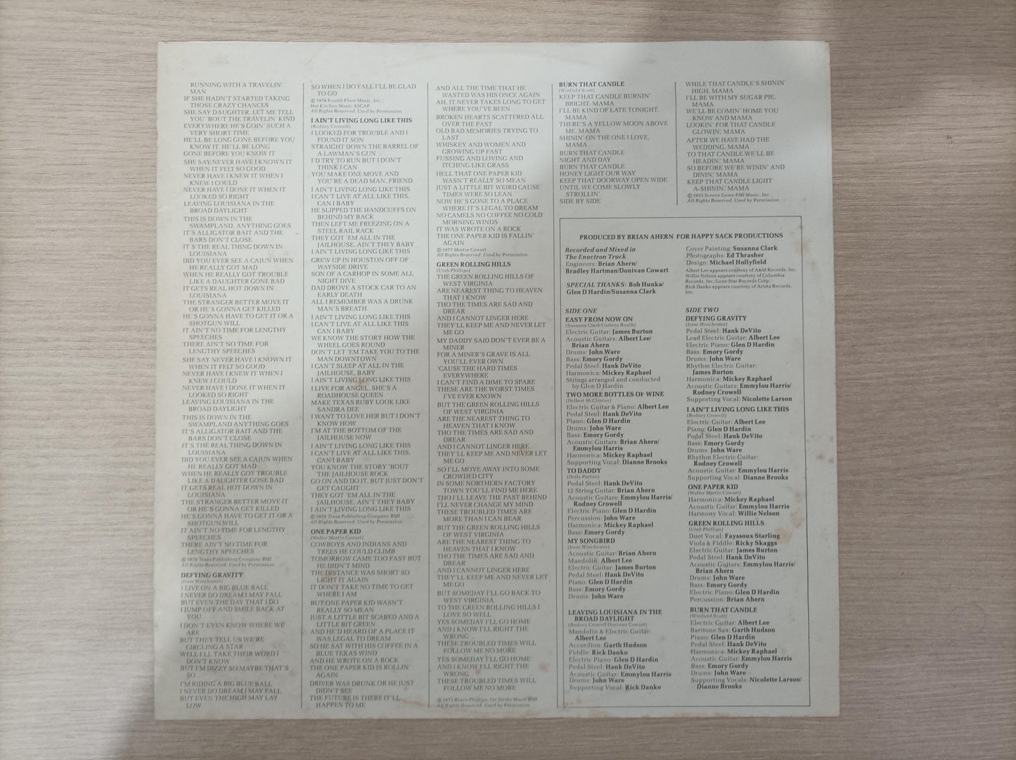 Lp Vinil Emmylou Harris Quarter Moon Ten Cent Importado