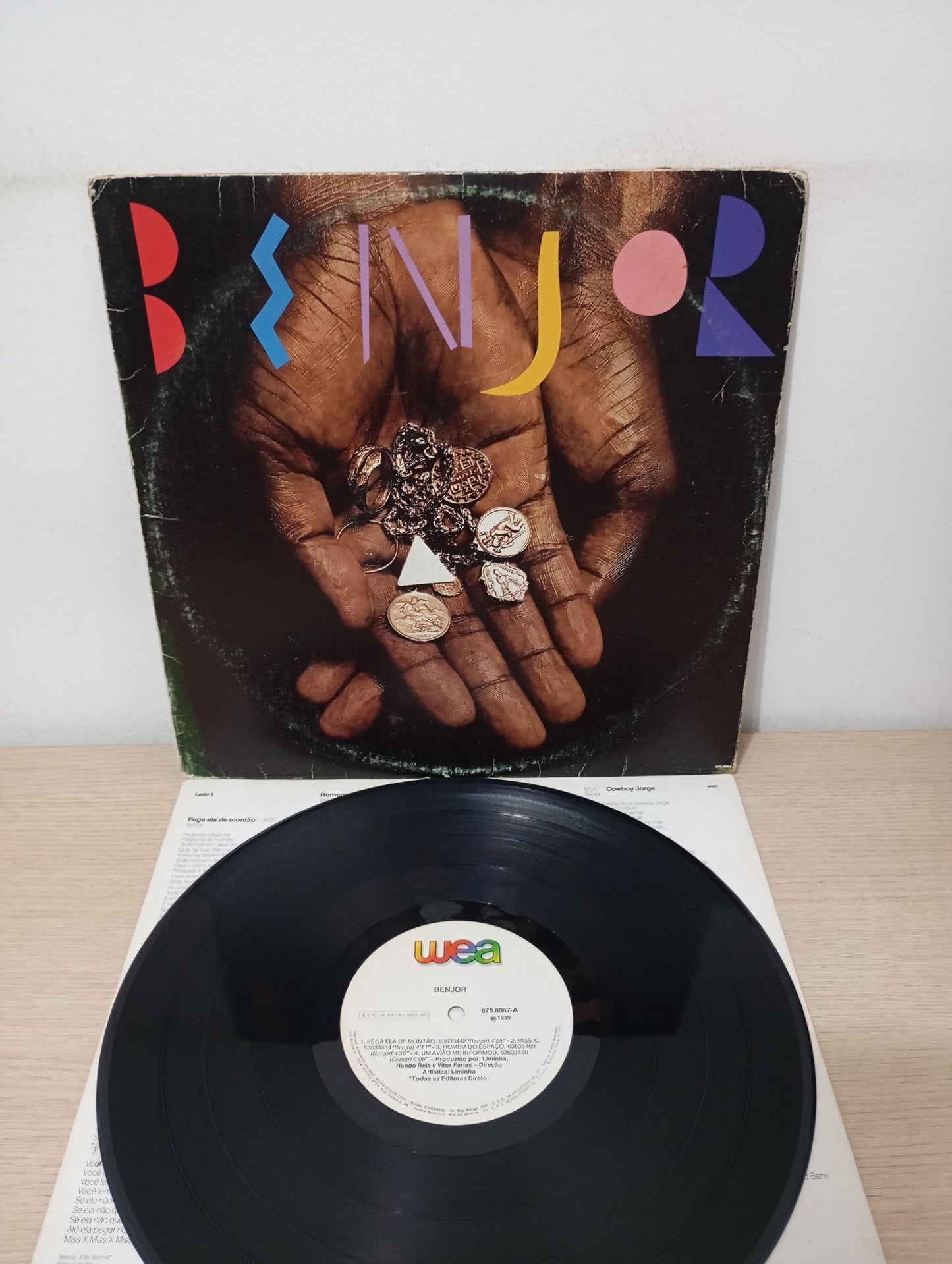 Disco Vinil Benjor 1989 Jorge Ben Com Encarte A
