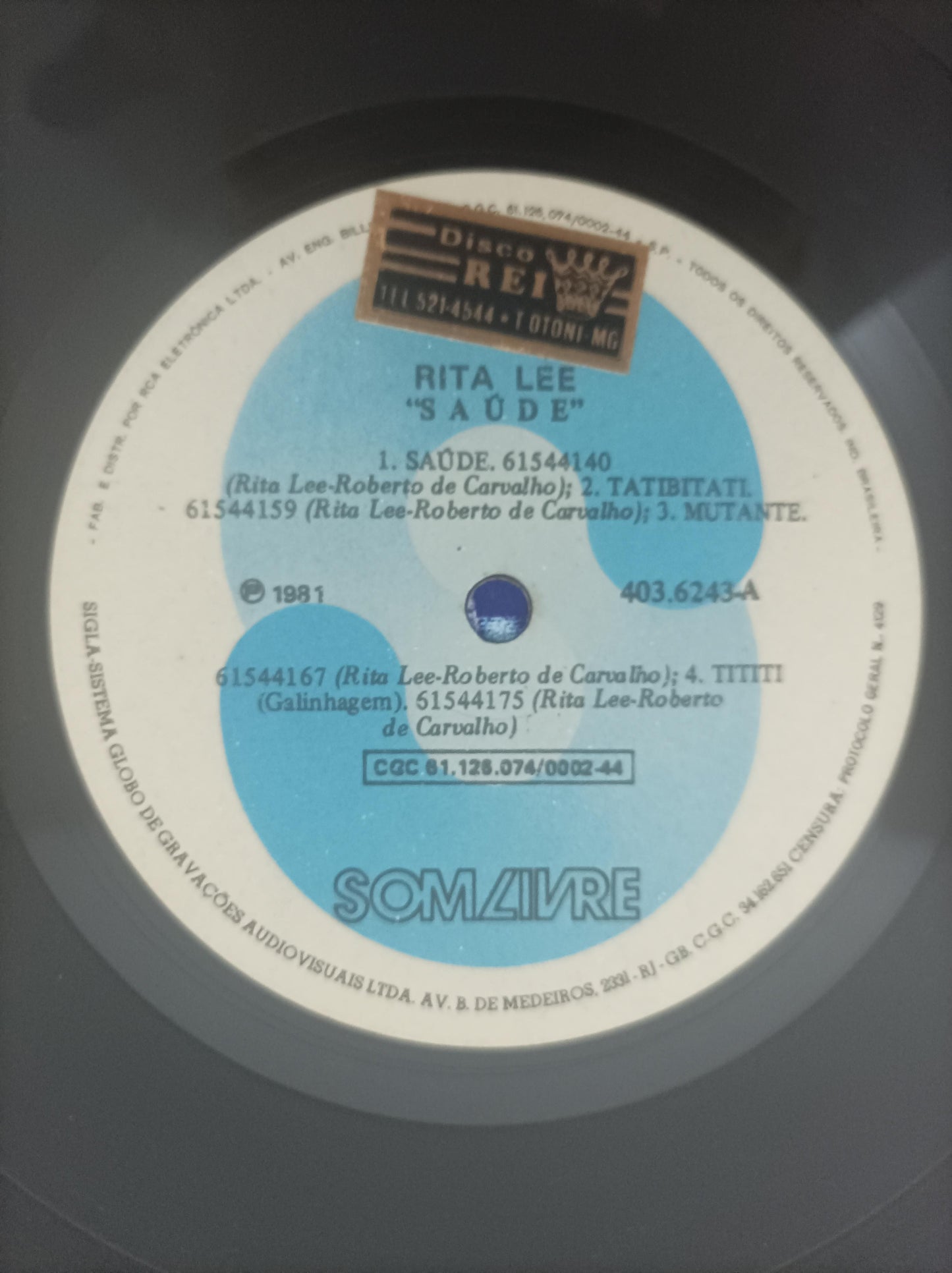 Disco Vinil Saúde Rita Lee & Roberto Com Encarte A