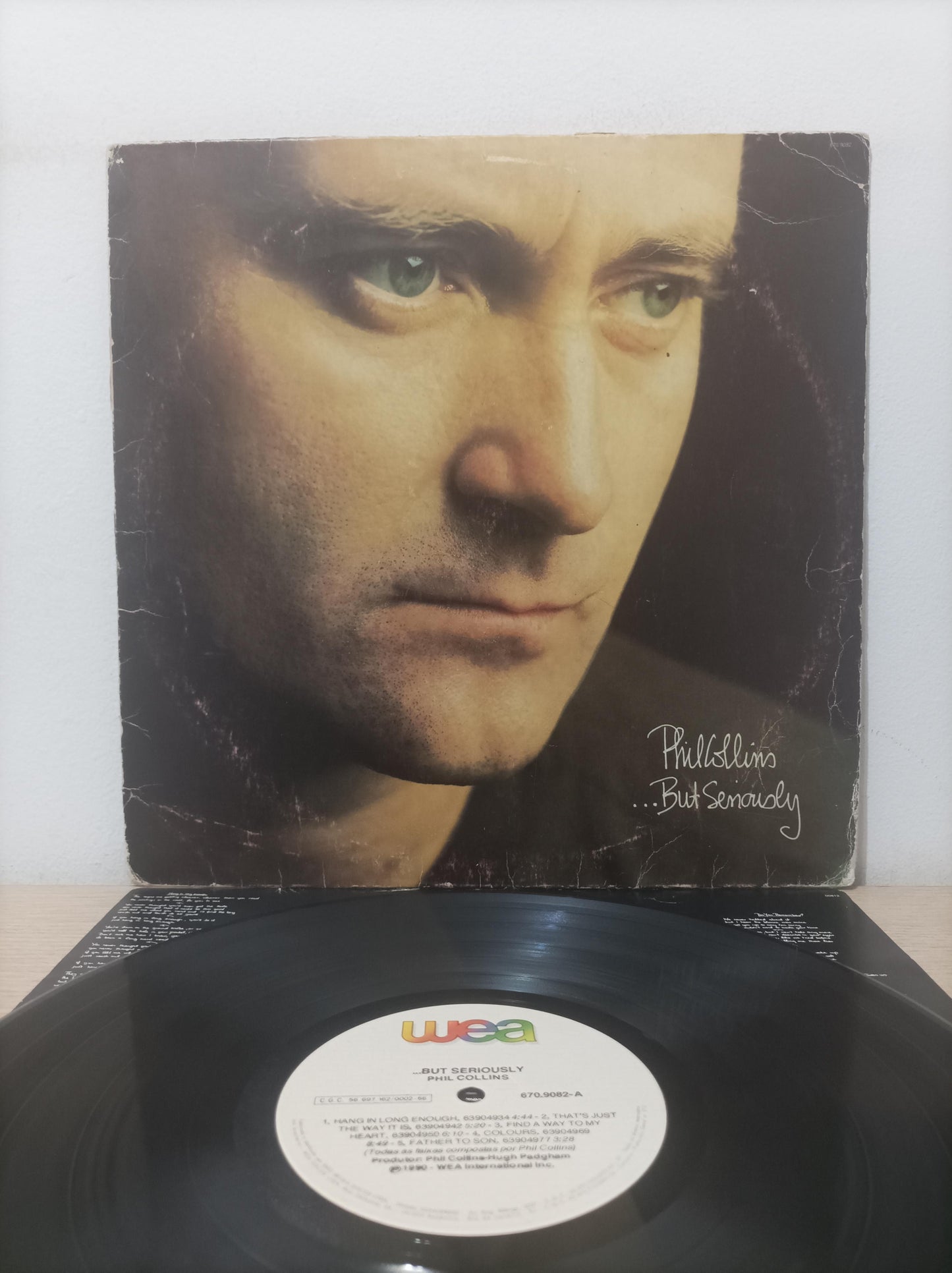 Lp Vinil Phil Collins ...But Seriously Com Encarte