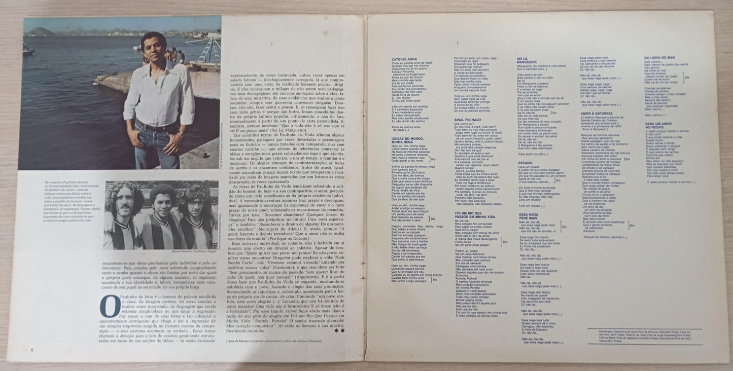 Lp Vinil Paulinho da Viola História da MPB Capa Dupla