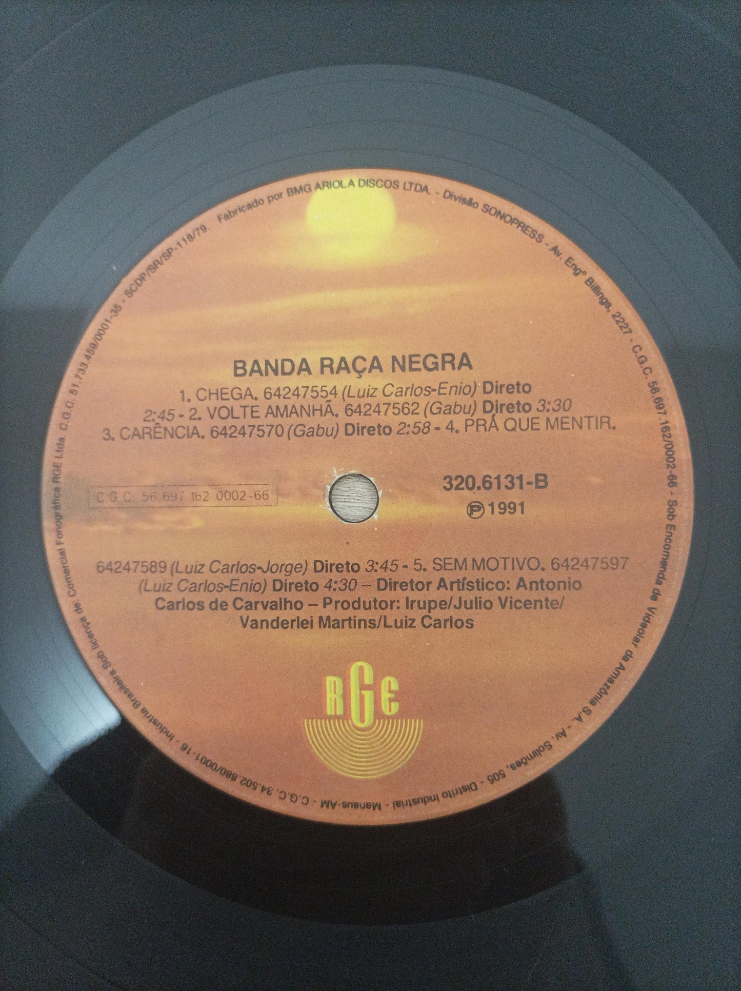 Lp Vinil Raça Negra 1991