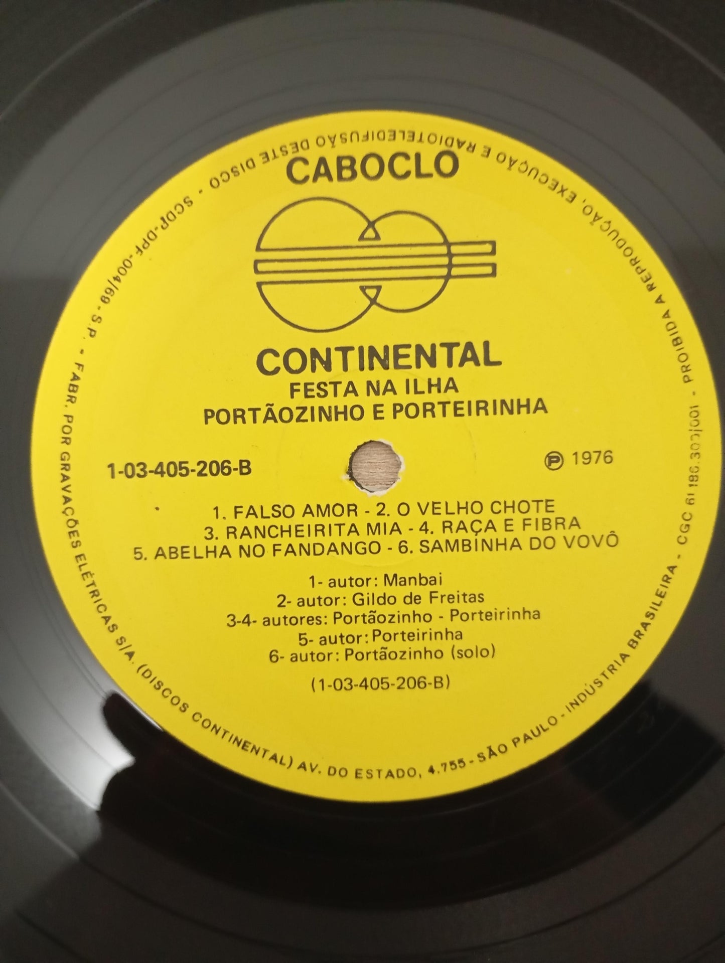 Lp Vinil Portãozinho e Porteirinha Festa na Ilha
