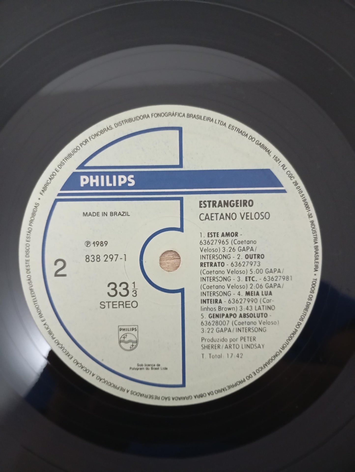 Lp Vinil Caetano Veloso Estrangeiro Com Encarte