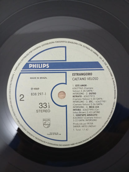 Lp Vinil Caetano Veloso Estrangeiro Com Encarte