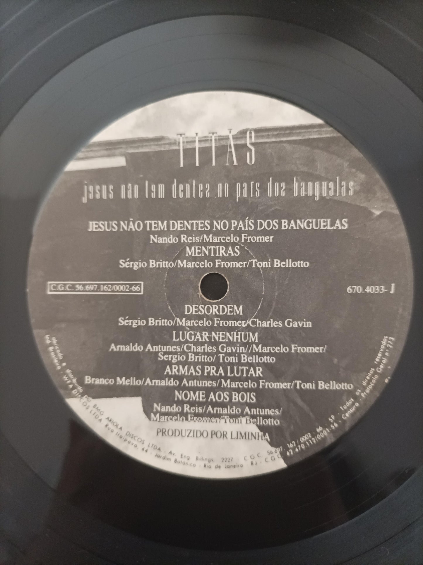 Disco Vinil Jesus Não Dentes País Banguelas Titãs C Encarte