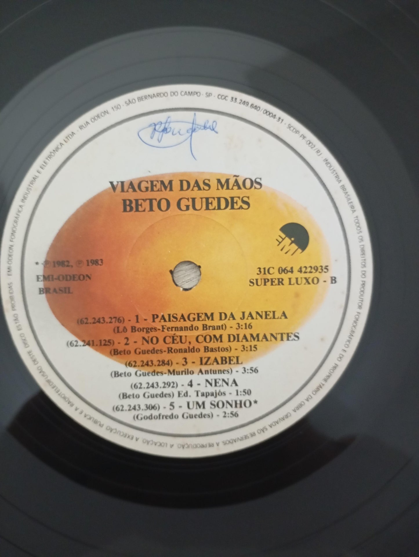 Lp Vinil Beto Guedes Viagem Das Mãos Com Encartes
