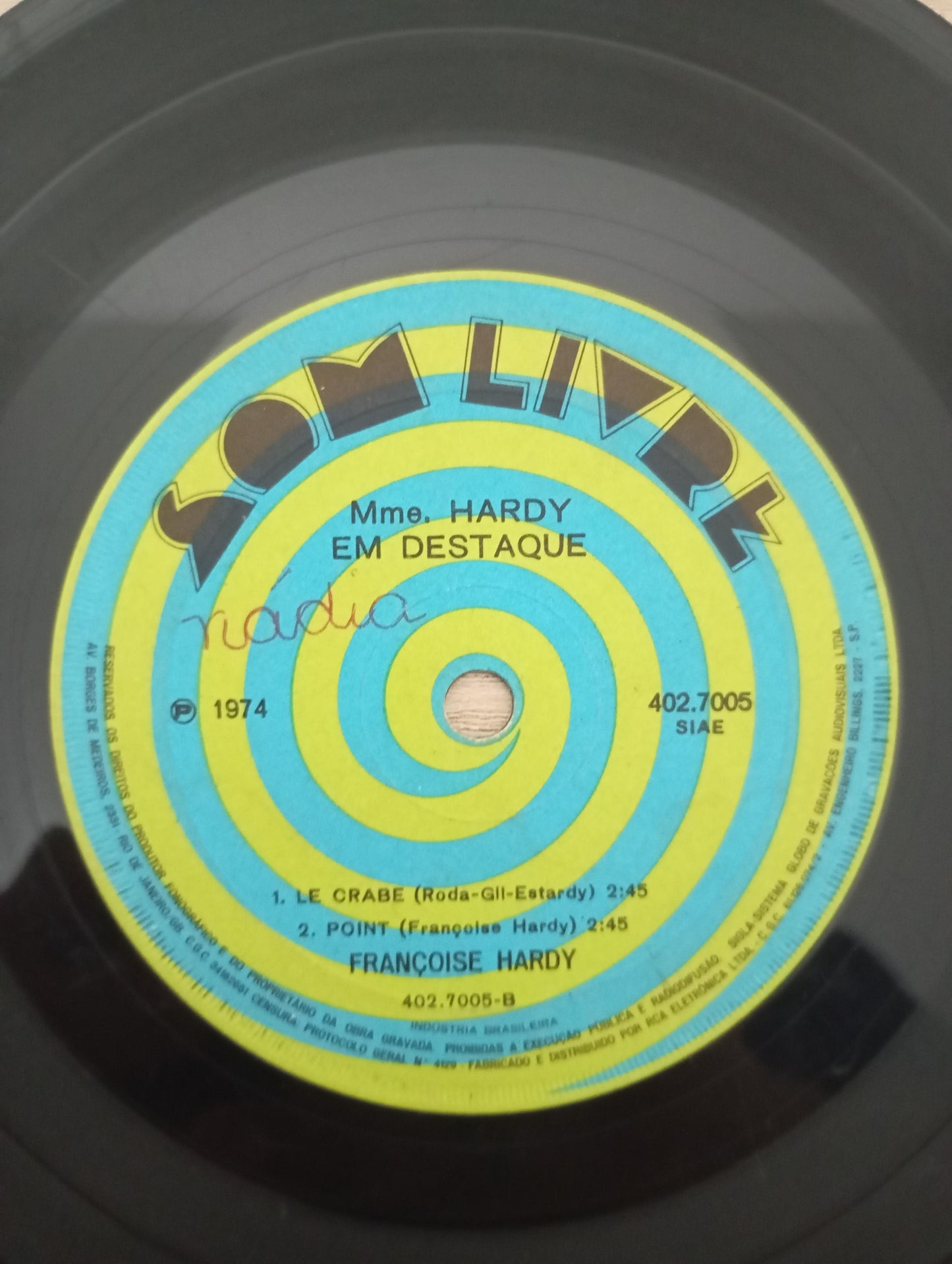 Compacto Vinil Françoise Hardy Mme. Hardy Em Destaque