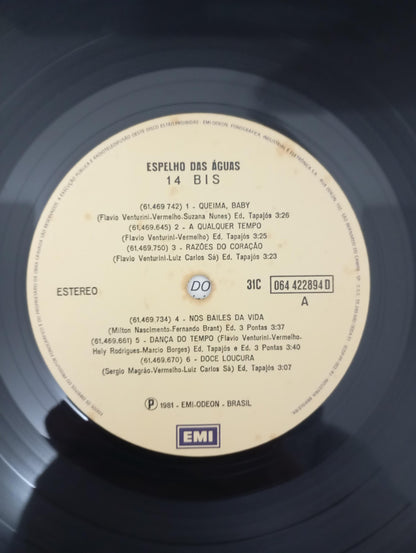 Lp Vinil 14 Bis Espelho Das Águas Capa Dupla Com Encarte
