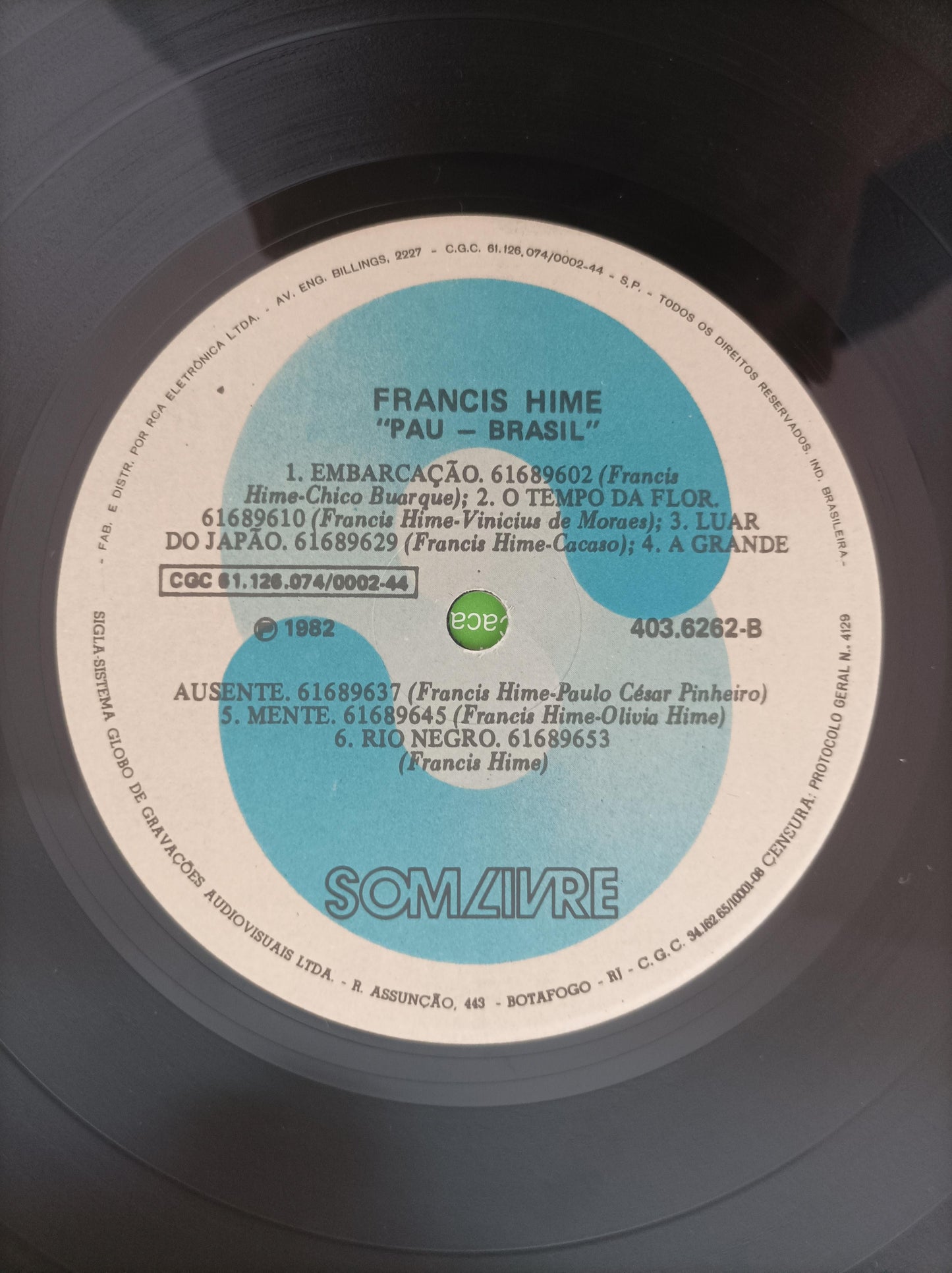 Lp Vinil Francis Hime Pau Brasil Com Encarte