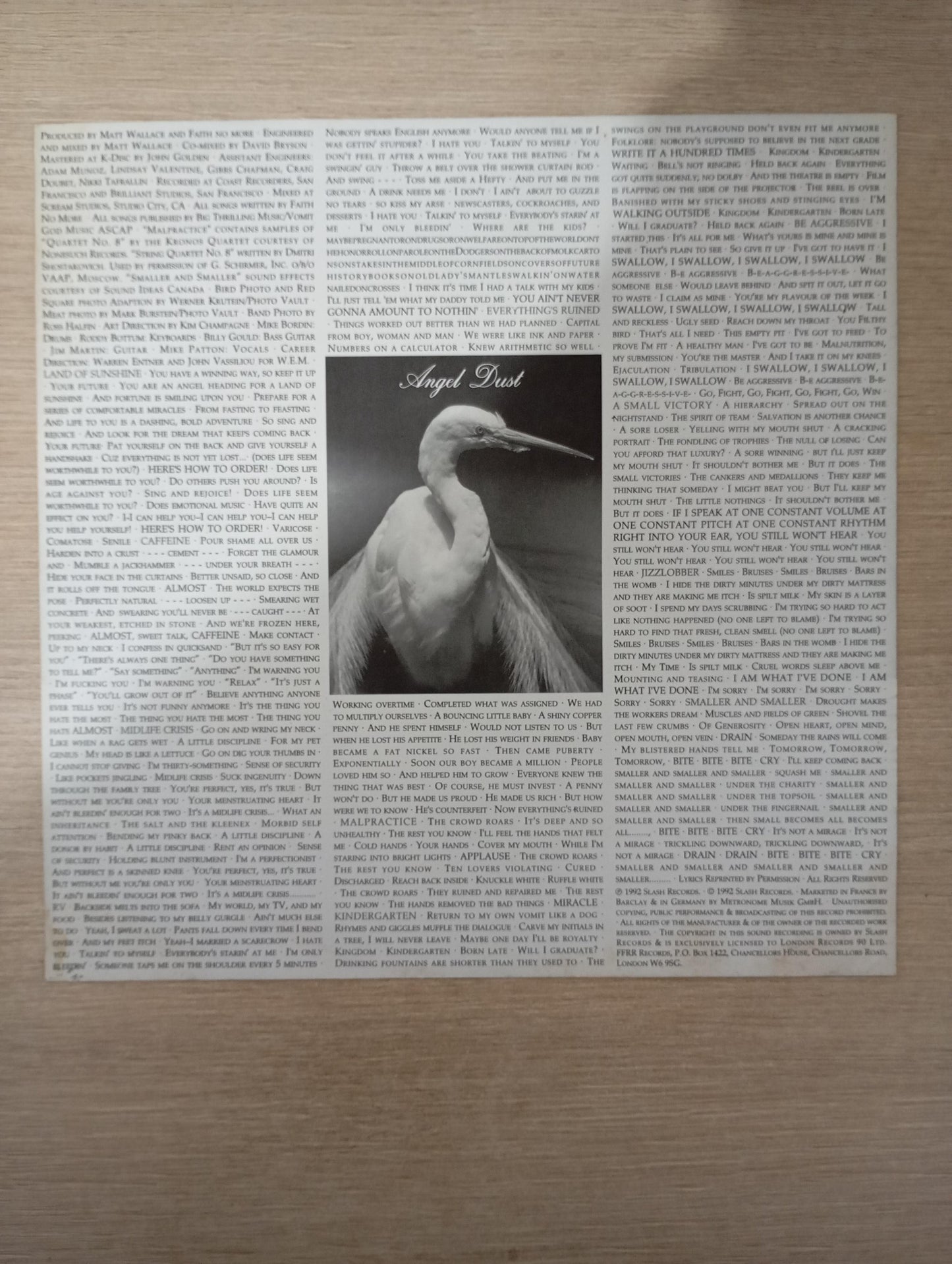 Lp Vinil Faith No More Angel Dust Com Encarte