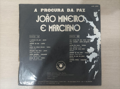 Lp Vinil João Mineiro & Marciano A Procura Da Paz