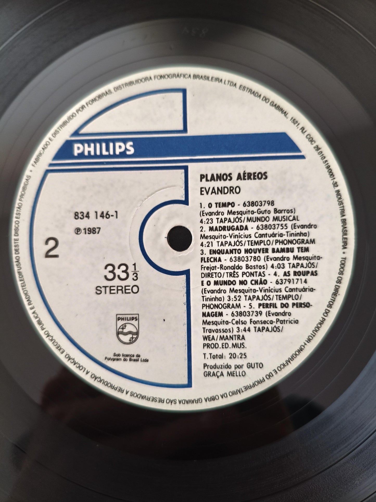 Lp Vinil Evandro Mesquita Planos Aéreos Com Encarte