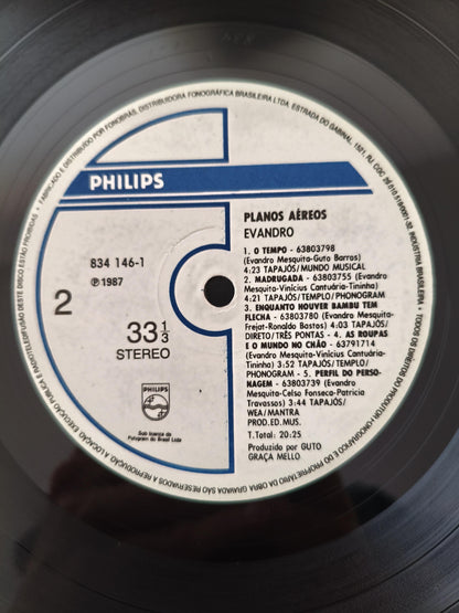 Lp Vinil Evandro Mesquita Planos Aéreos Com Encarte