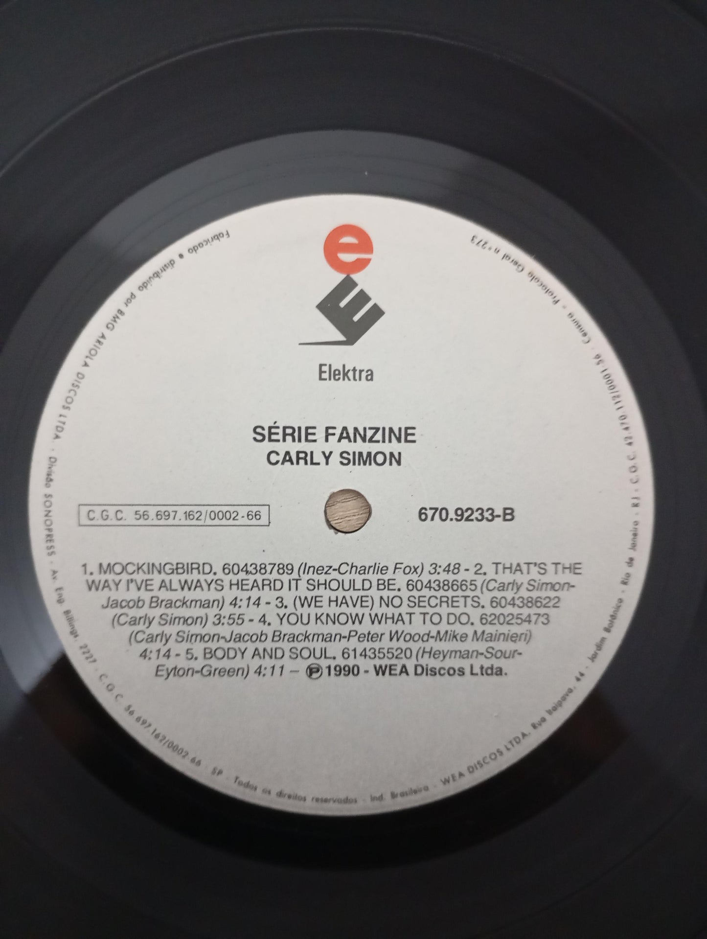 Lp Vinil Carly Simon The Best Of Carly Simon Com Encarte