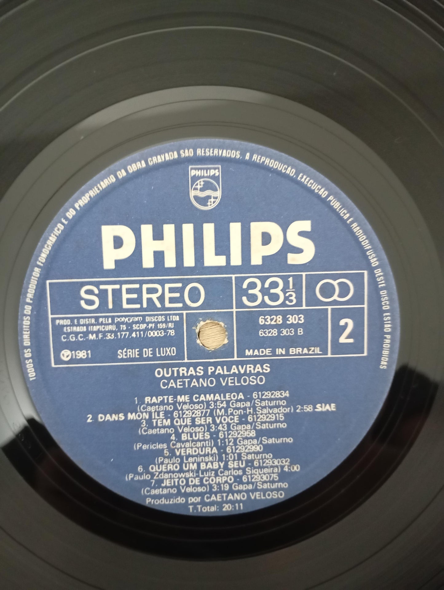 Lp Vinil Caetano Veloso Outras Palavras Com Encarte