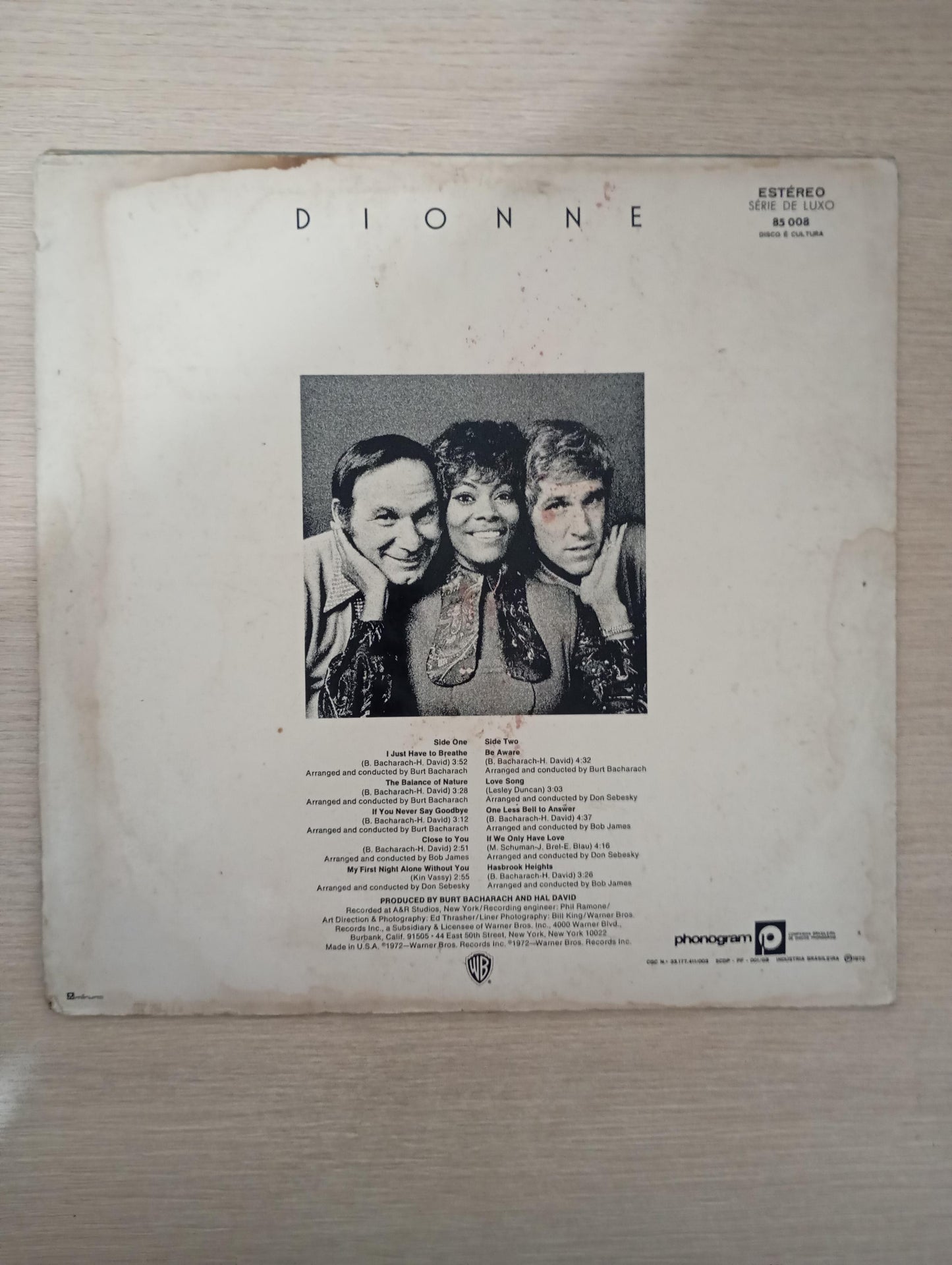 Lp Vinil Dionne Warwick 1972