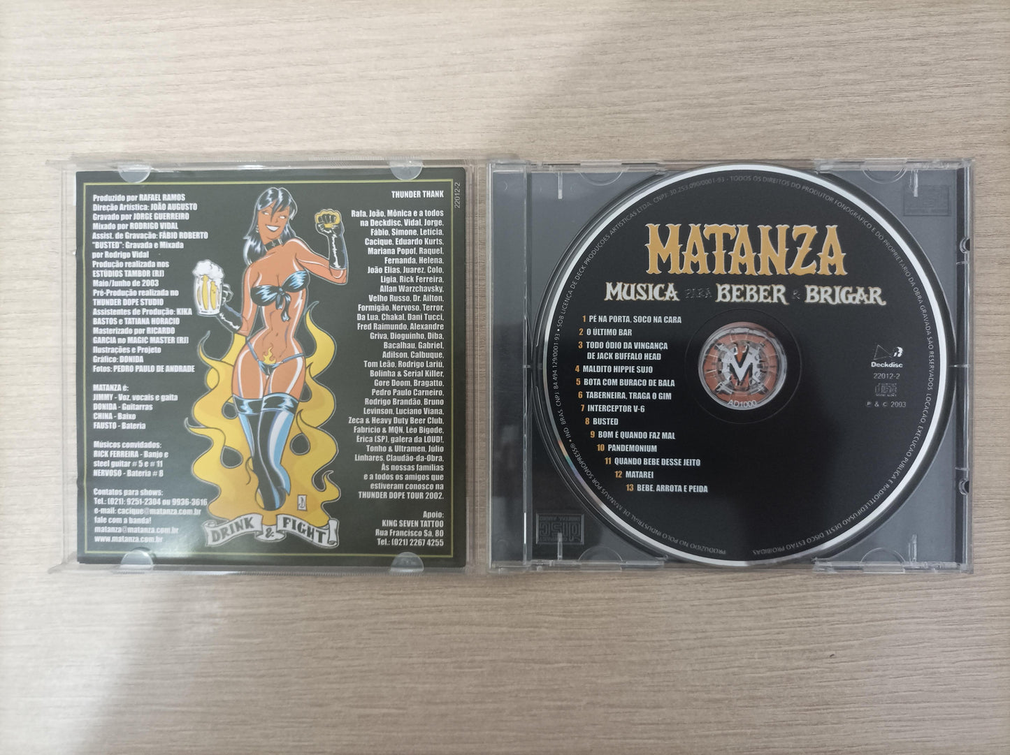 CD Matanza Música Para Beber E Brigar
