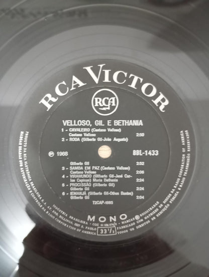 Lp Vinil Velloso Bethania Gil