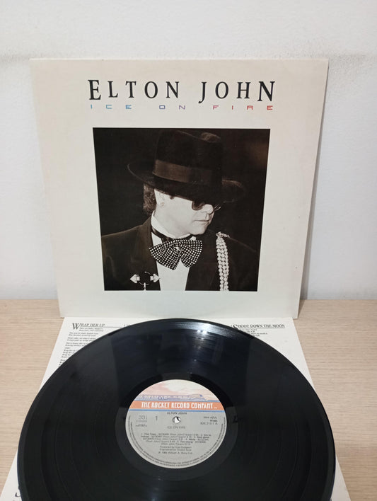 Lp Vinil Elton John Ice On Fire Com Encarte