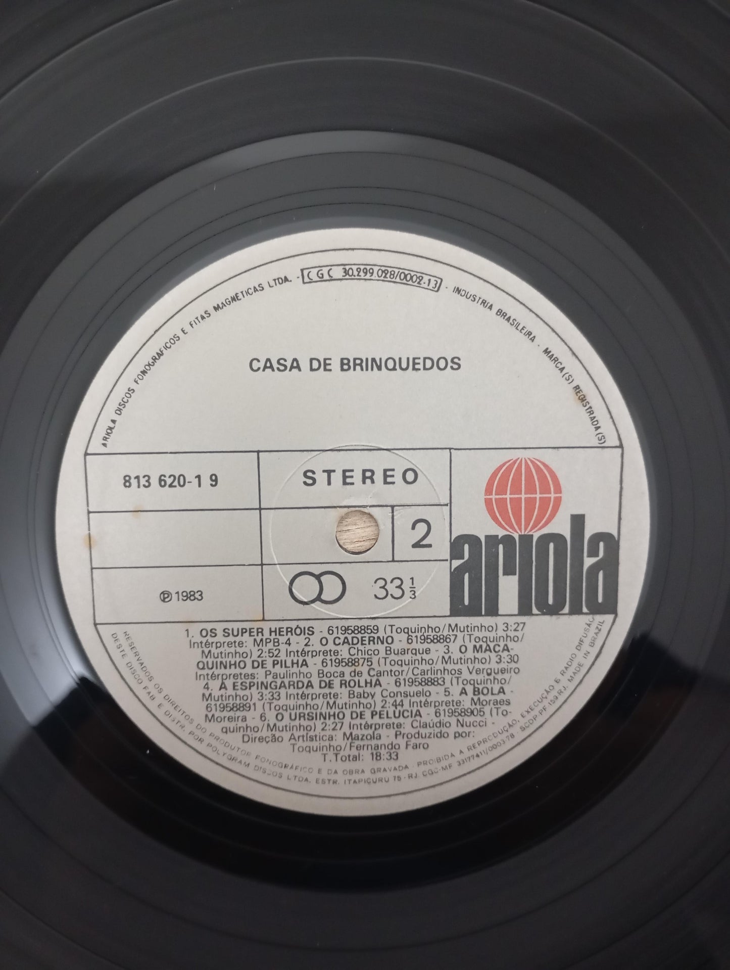 Lp Vinil Toquinho Casa De Brinquedos Com Encarte