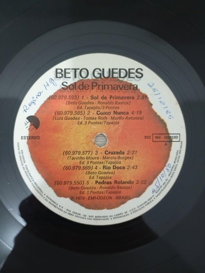 Lp Vinil Beto Guedes Sol De Primavera Capa Dupla