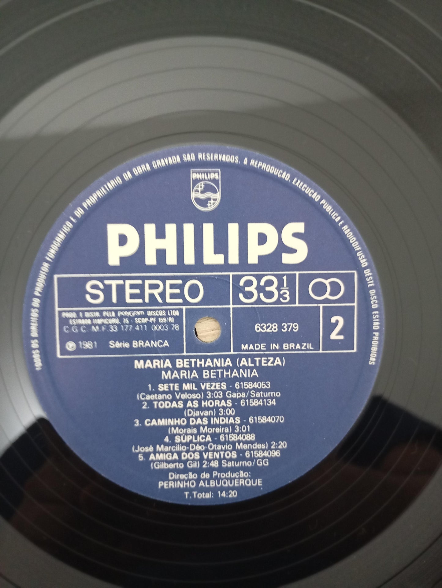 Disco Vinil Alteza Maria Bethânia Com Encarte A