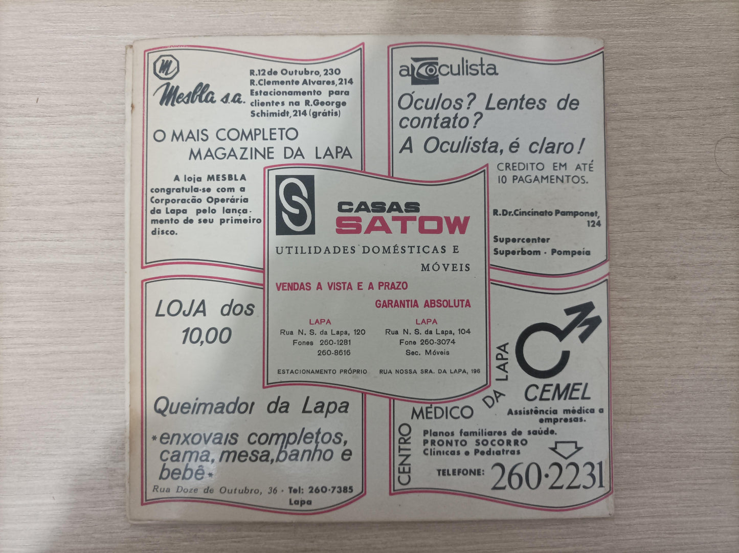 Vinil Compacto Lapa, Sempre Luar da Lapa