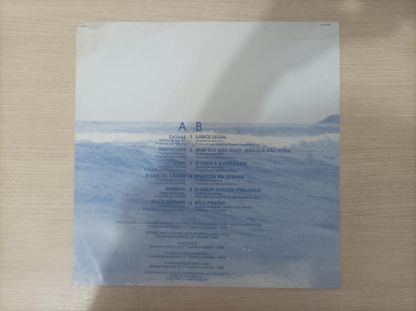 Lp Vinil Guilherme Arantes Êxtase Com Encarte