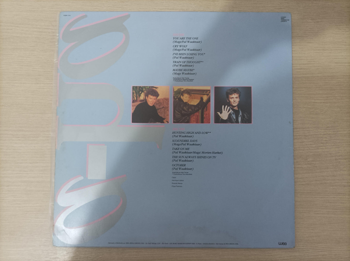 Lp Vinil a-ha On Tour In Brazil Com Encarte