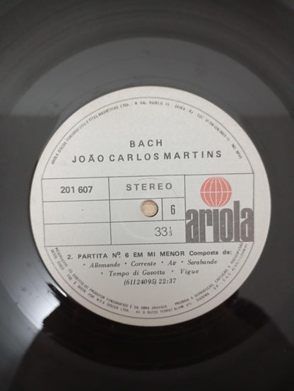 Lp Vinil João Carlos Martins Bach