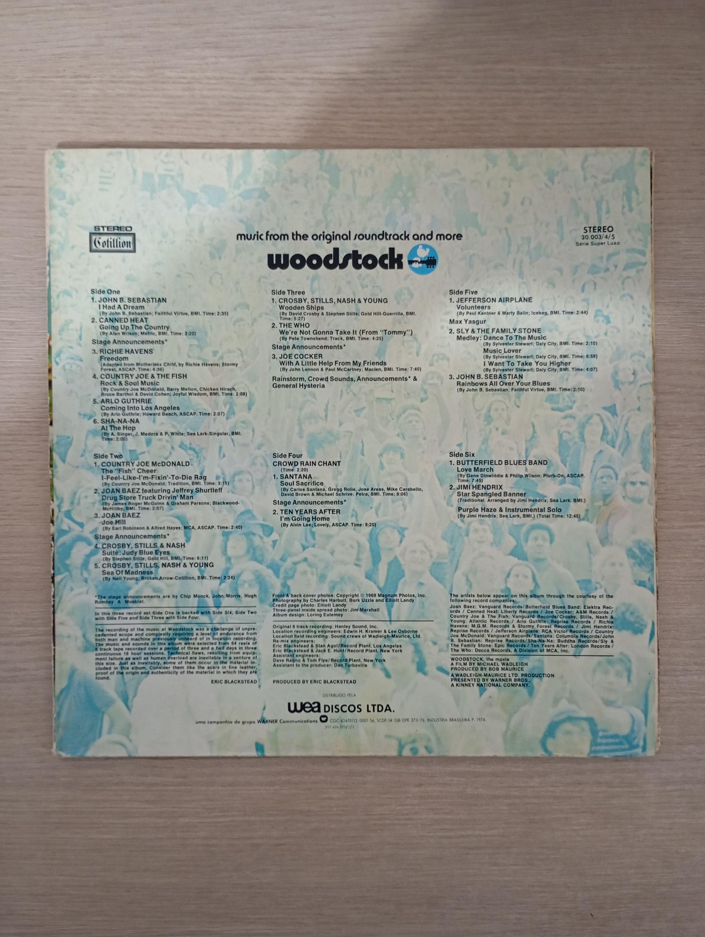 Lp Vinil Woodstock Soundtrack Triplo
