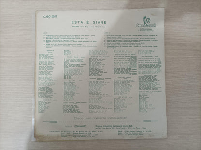 Lp Vinil Giane Esta É Giane A Voz Doçura