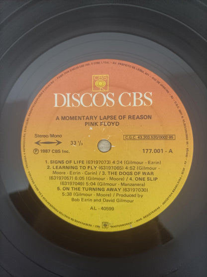 Lp Vinil Pink Floyd A Momentary Lapse Of Reason Capa Dupla
