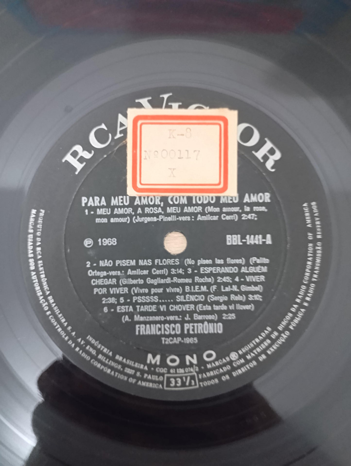 Lp Vinil Francisco Petrônio Para Meu Amor, Com Todo Meu Amor