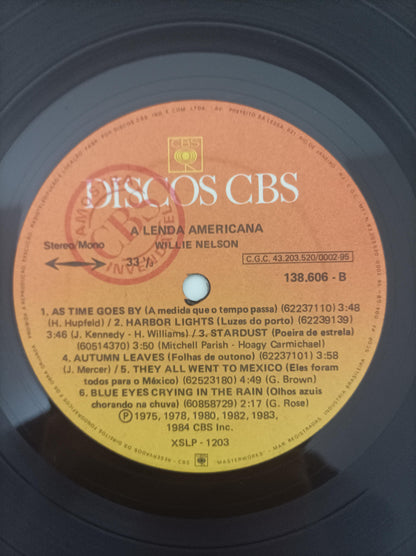 Lp Vinil Willie Nelson A Lenda Americana Com Encarte