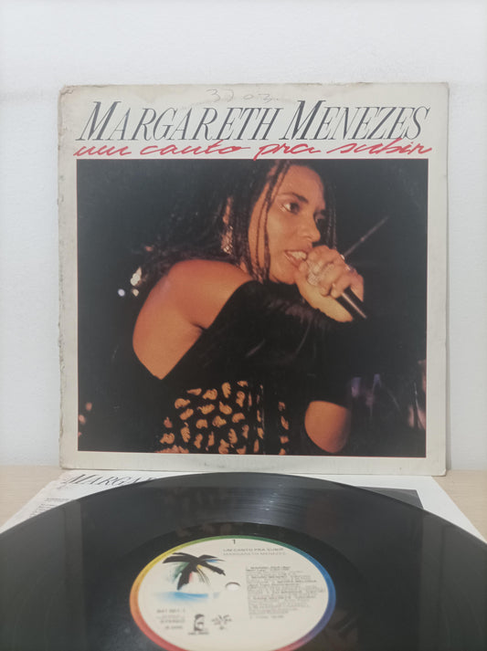 Lp Vinil Margareth Menezes Um Canto Pra Subir Com Encarte