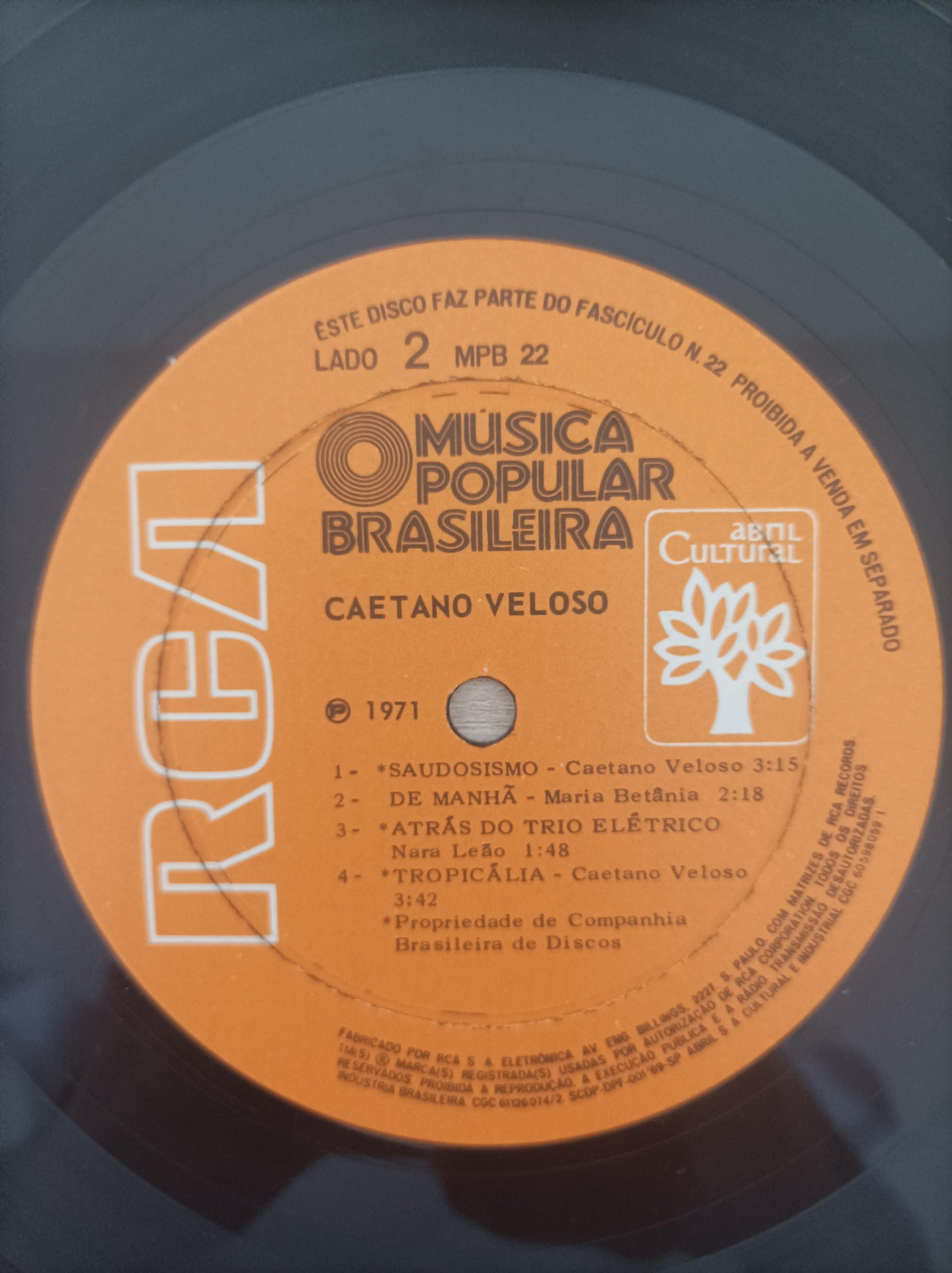 Lp Vinil Caetano Veloso História da MPB Capa Dupla