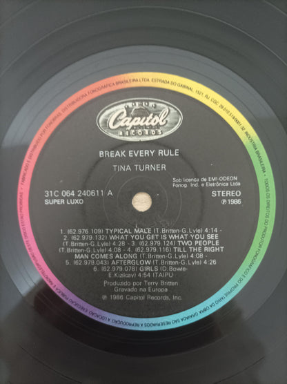 Lp Vinil Tina Turner Break Every Rule