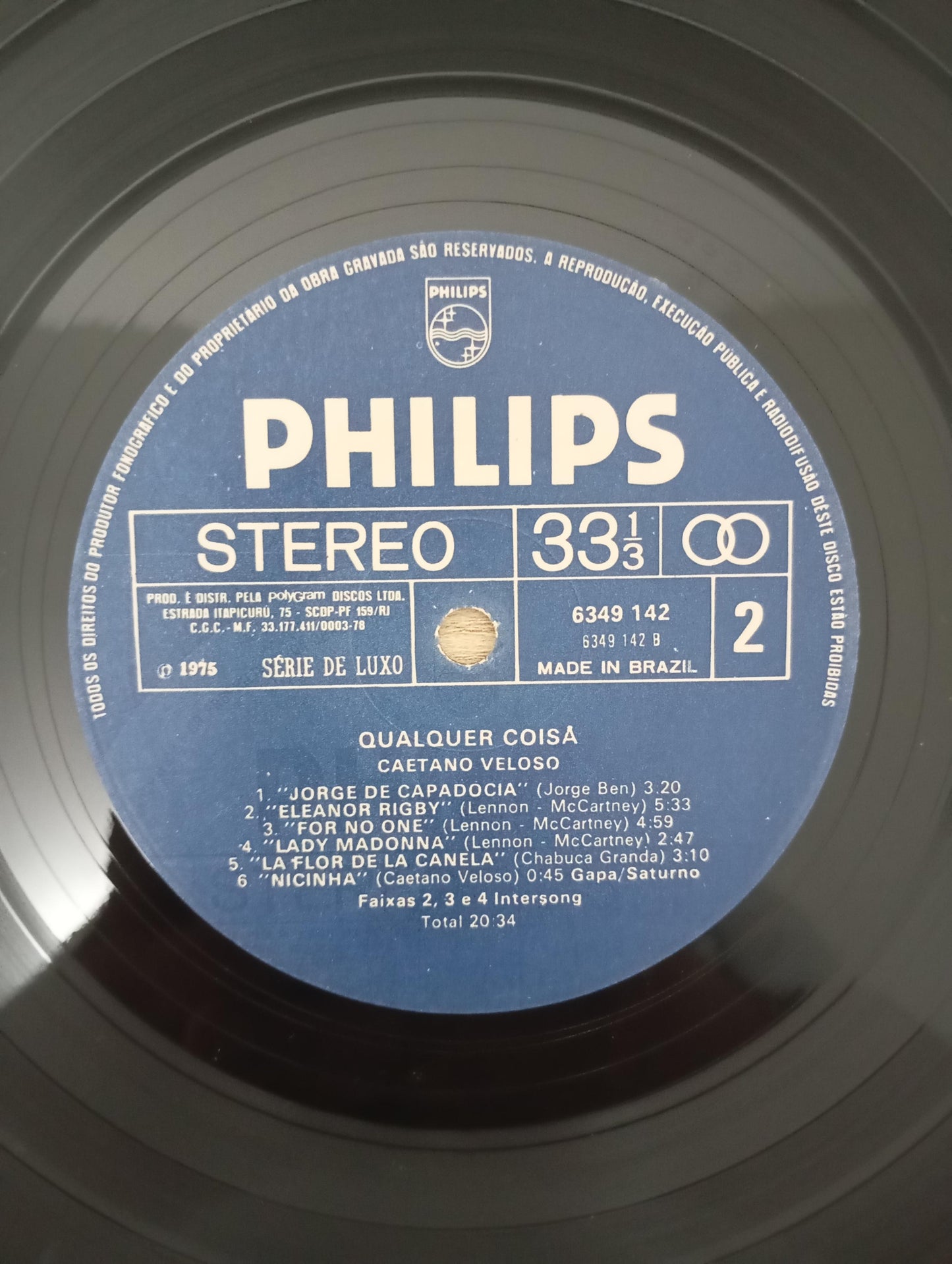 Lp Vinil Caetano Veloso Qualquer Coisa