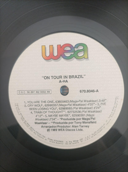 Lp Vinil a-ha On Tour In Brazil Com Encarte