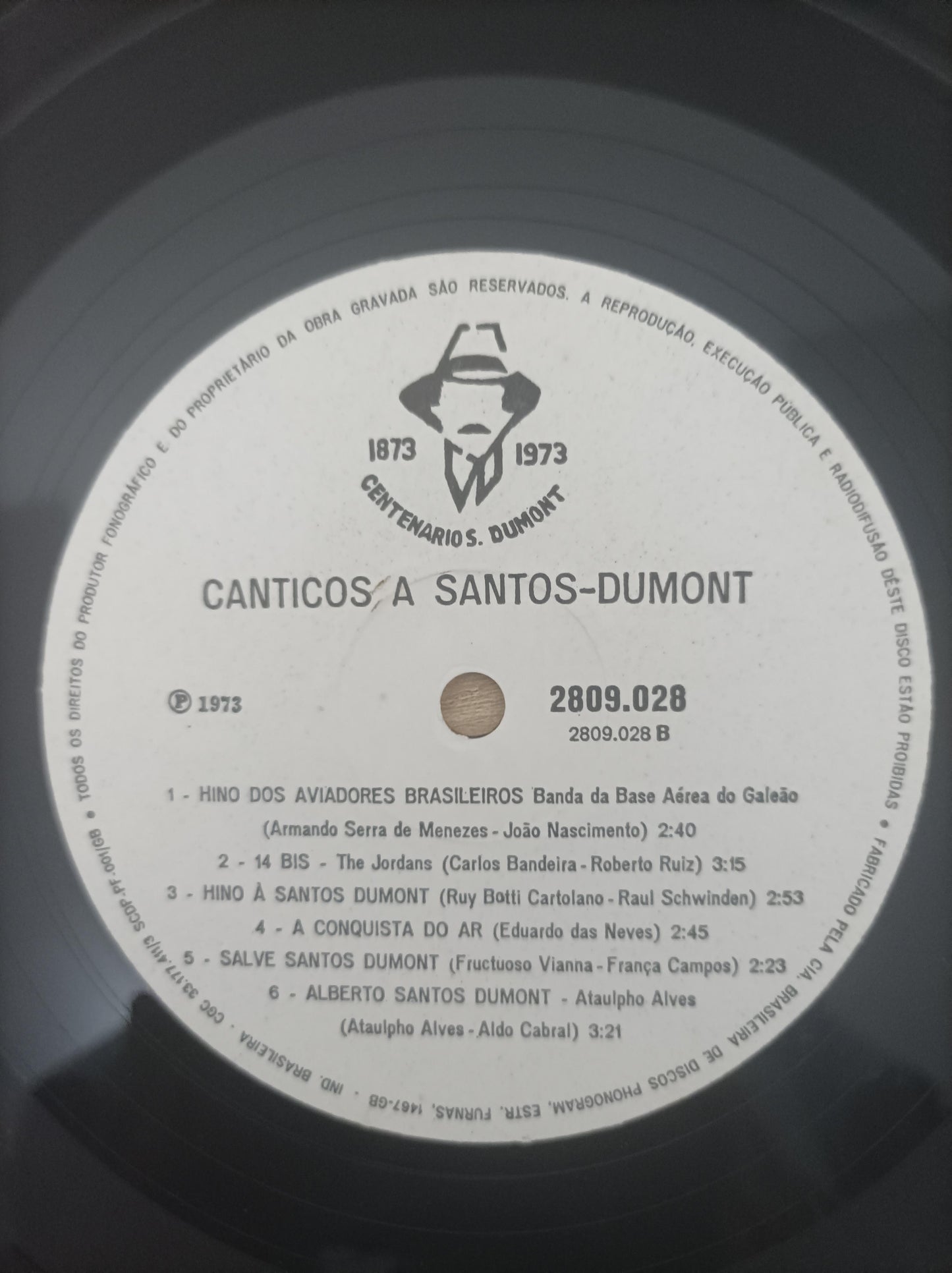 Lp Vinil Alberto Santos Dumont Centenário 1873-1973 Duplo