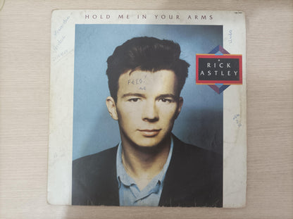 Disco Vinil Hold Me In Your Arms Rick Astley Com Encarte A