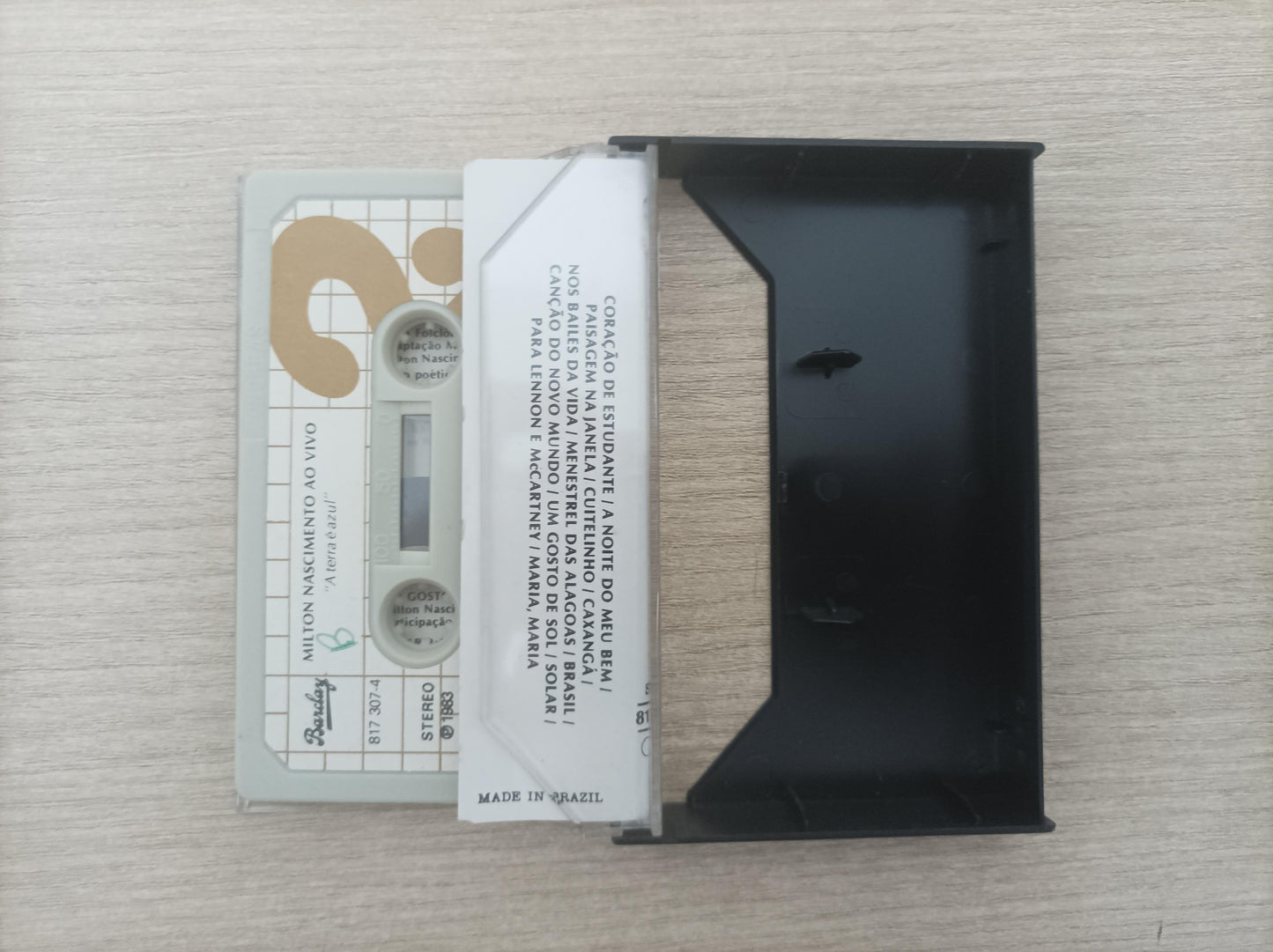 Fita K7 Cassete Milton Nascimento Ao Vivo